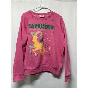 Anthropologie x Midnight Rider "The Carolita" Capricorn Zodiac Sweatshirt Medium